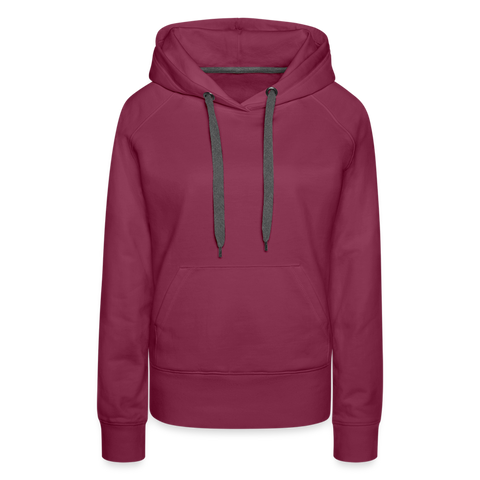 Women’s Premium Hoodie Customize - burgundy